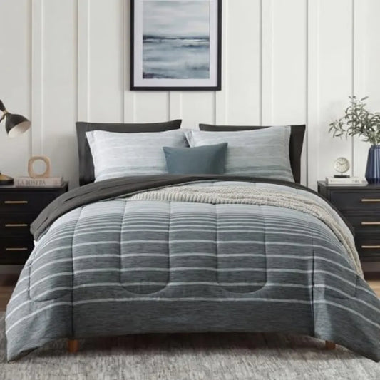 Linen Jacquard Duvet Cover Set All Seasons Bedding