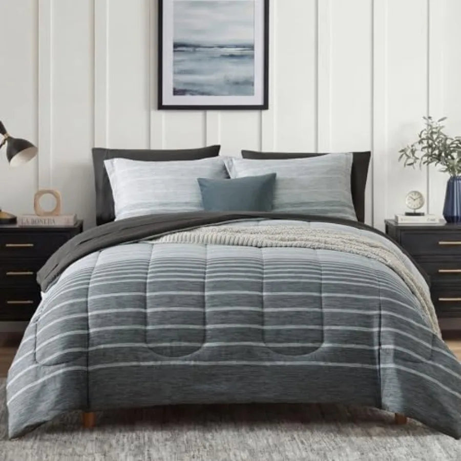 Linen All Seasons Comforter Set Bed In A Bag Sheets