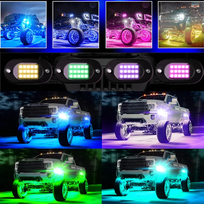 Yilaie 12V LED Underbody Chassis Lights With App Control